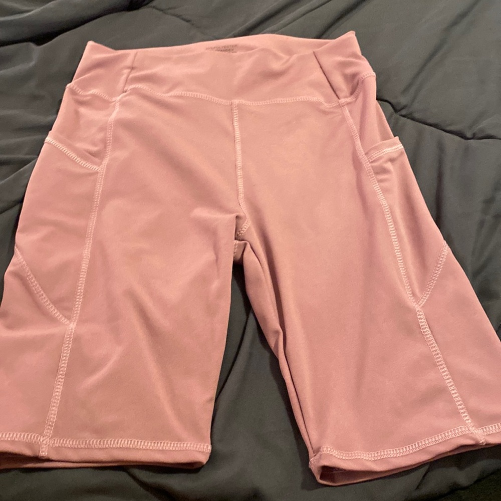 Orchid color gym shorts